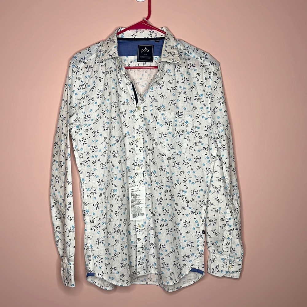 NWT Parx Men's Floral Dress Shirt